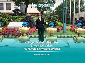 LIANGGU delivers a batch of aluminum bronze 3-way ball valve assemblies for marine seawater filtration systems.